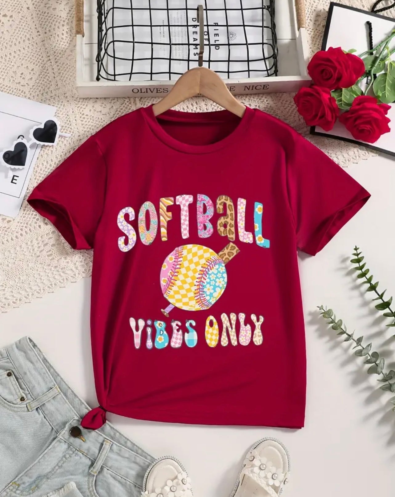 “Softball Vibes”-Shirt