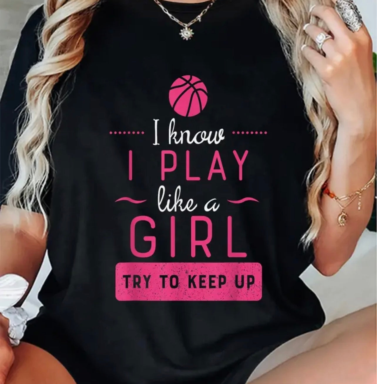 “Try & Keep Up” Basketball Shirt