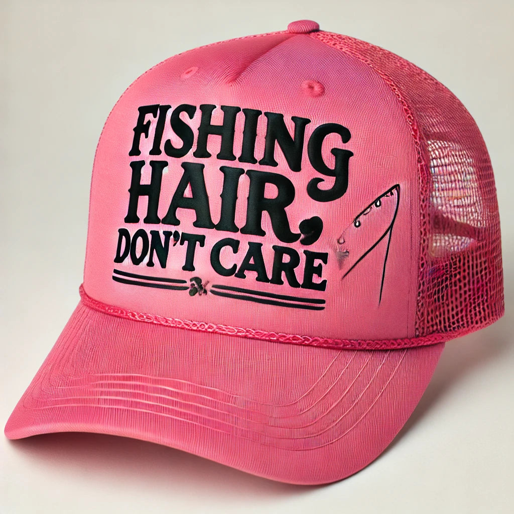 "Fishing Hair, Don’t Care”-Shirt