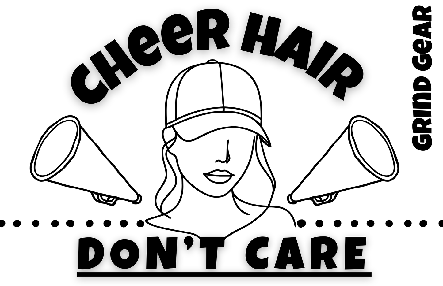 "Cheer Hair, Don’t Care”-Shirt